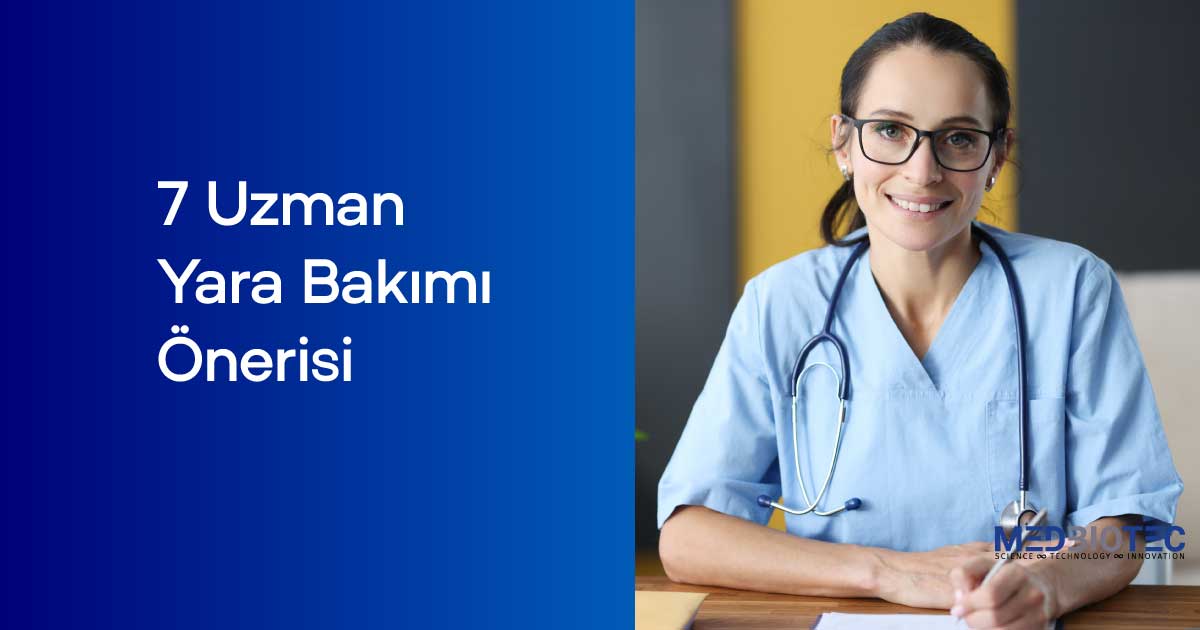 Kolajen destekli yara bakımı sürecini gösteren görsel.