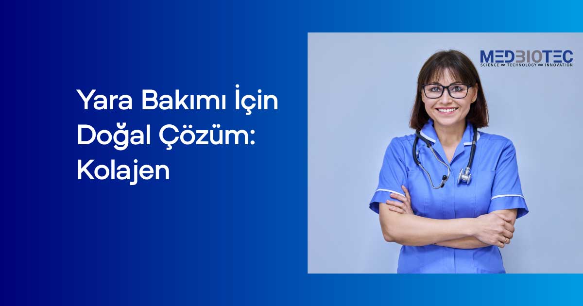 Hemşire, yara bakımı için kolajen kullanımı hakkında bilgi veriyor.