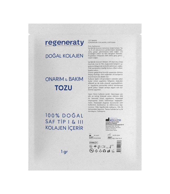 Onarım ve Bakım Toz <br> Tip 1 & Tip 3 Kolajen
